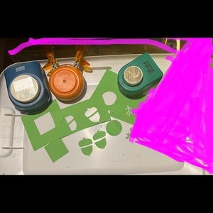 Paper punches bundle of 3 , square , circle and 2 piece acorn. For Paper crafts